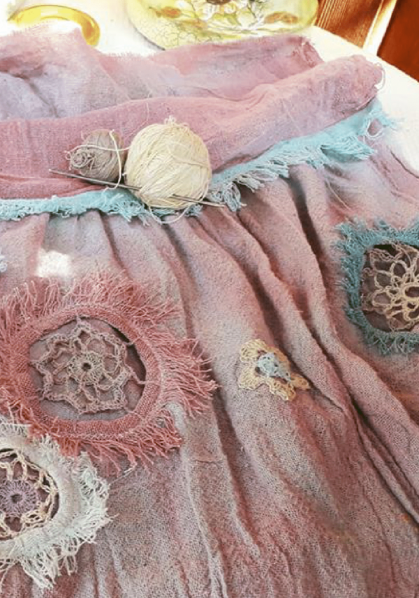 Fringe Flowers Skirt - Image 9
