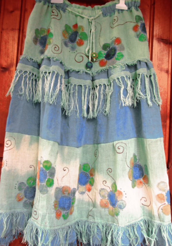 Fringe Flowers Skirt - Image 3