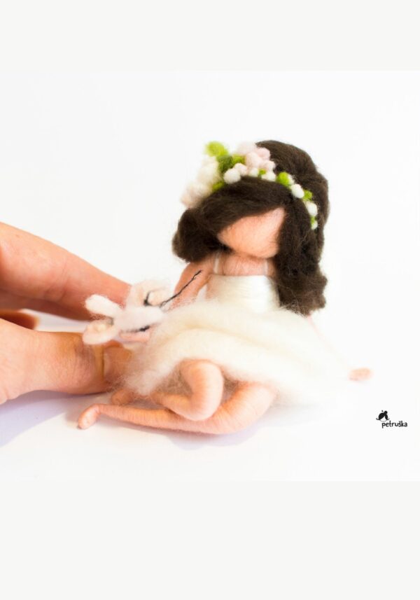 Needle Felted Fairy Doll with a Balloon
